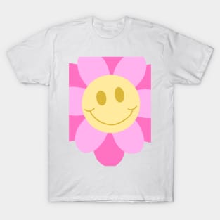 Pink Smiley Flower T-Shirt